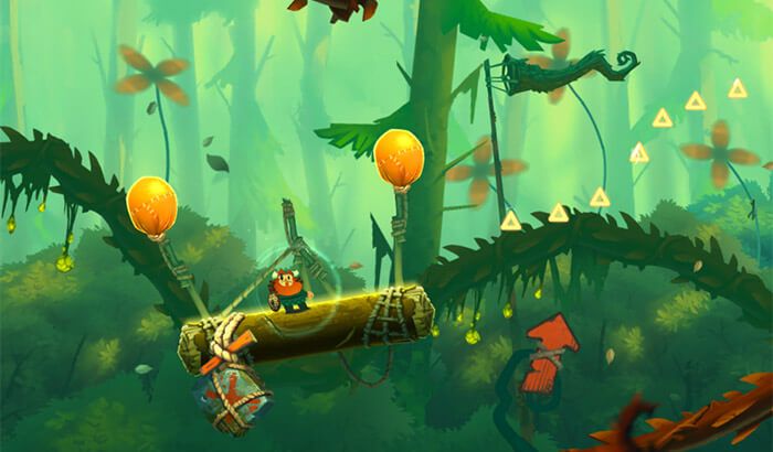 Schermata del gioco di avventura per iPhone e iPad di Oddmar