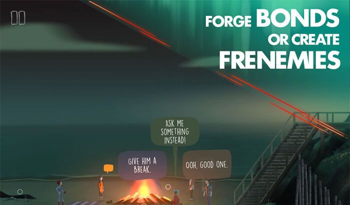Schermata del gioco di avventura per iPhone e iPad OXENFREE