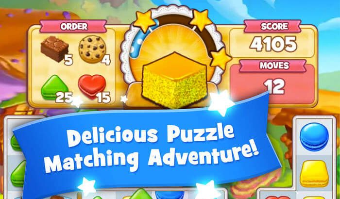 Cookie Jam Puzzle iPhone und iPad Spiel Screenshot