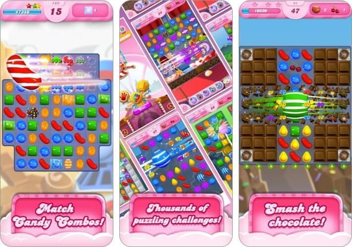 Screenshot hry Candy Crush Saga pre iPhone