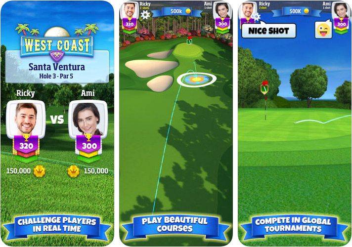 Golf Clash iPhone og iPad Game Skjermbilde