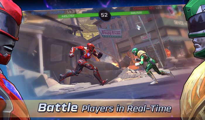 Power Rangers Legacy Wars iPhone och iPad Superhero Game Screenshot