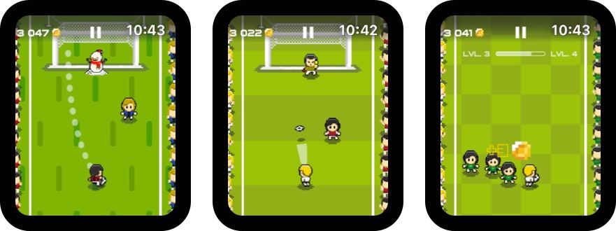 futbal driblovať pohár jablko hodinky hra screenshot