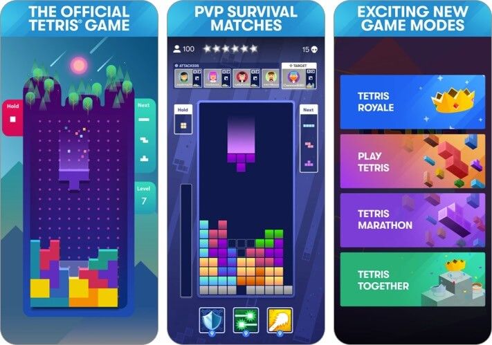 Tetris iPhone och iPad-skärmdump