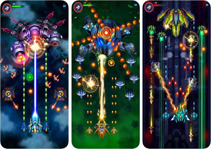 Infinity Shooting iPhone och iPad Space Shooter Game Skärmdump