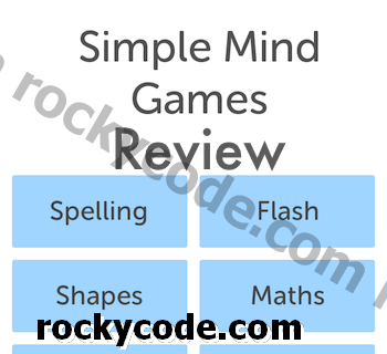 Simple Mind Games: Et smart, minimalt iPhone Brain Teaser-spill