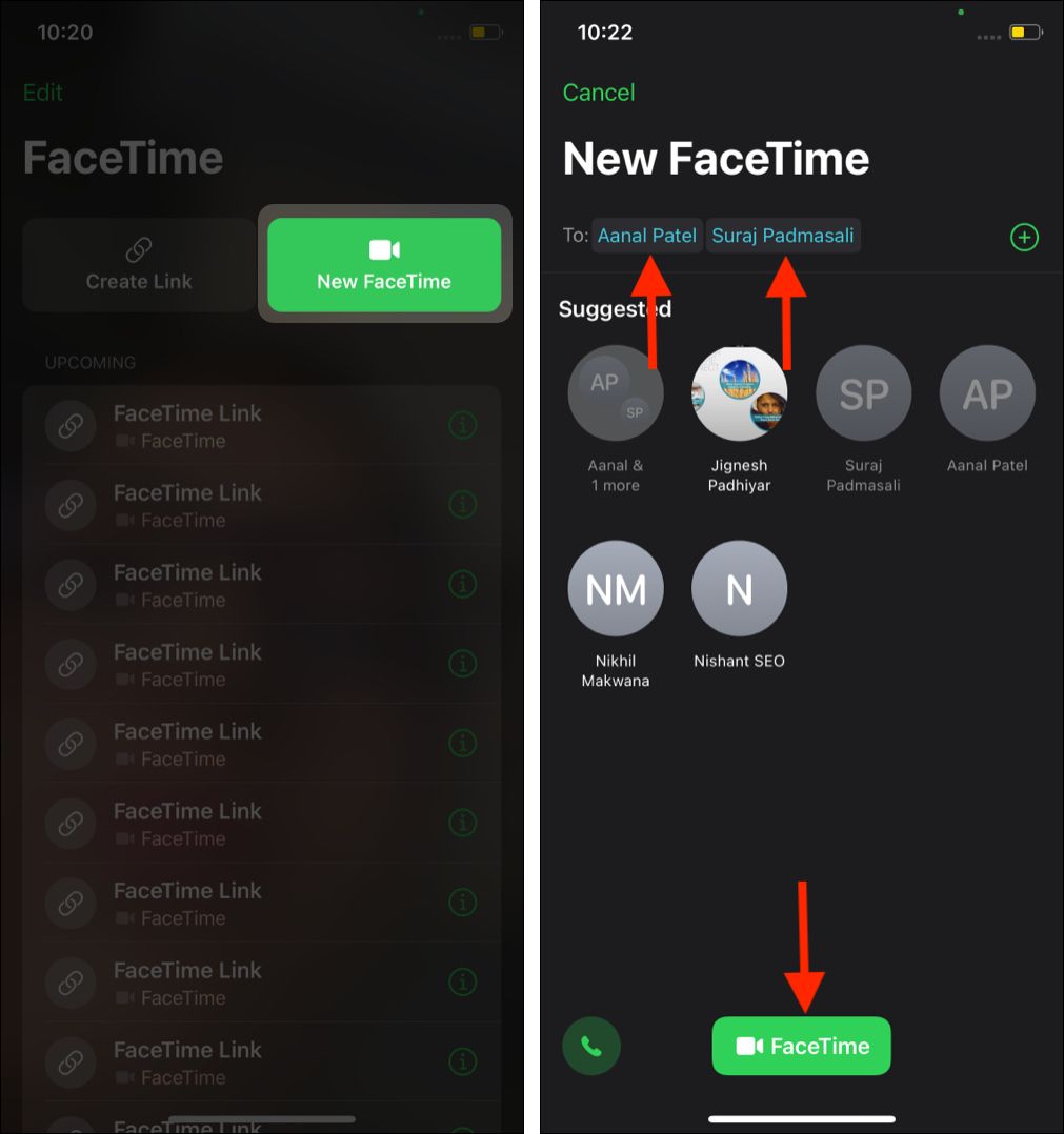 Hvordan foreta Group FaceTime-anrop på iPhone