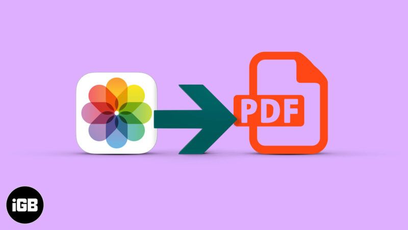 convertir une photo en pdf sur iphone et ipad