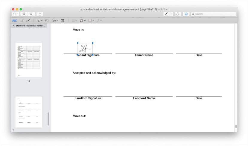 Underskriv PDF-dokumenter på Mac ved hjælp af Preview