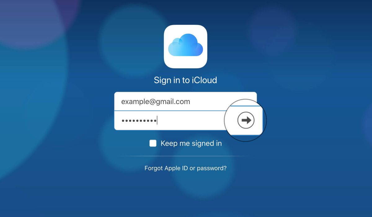 Prisijunkite prie „iCloud“ naudodami „Apple ID“