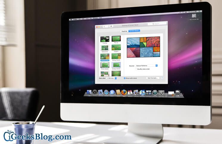 So legen Sie die Fotobibliothek als Bildschirmschoner auf Ihrem Mac fest