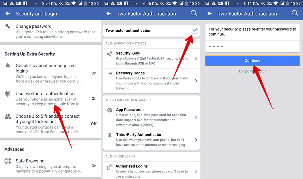 Zakážte dvojfaktorové overenie pre Facebook na PC