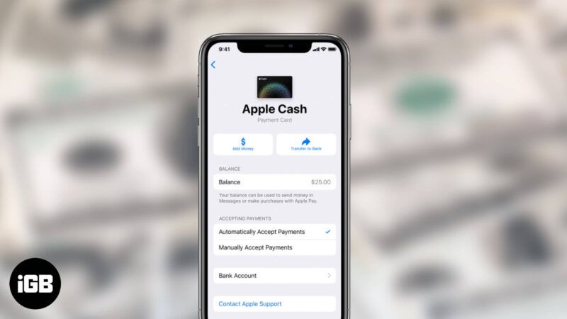 AppleCashを銀行口座またはデビットカードに送金する方法