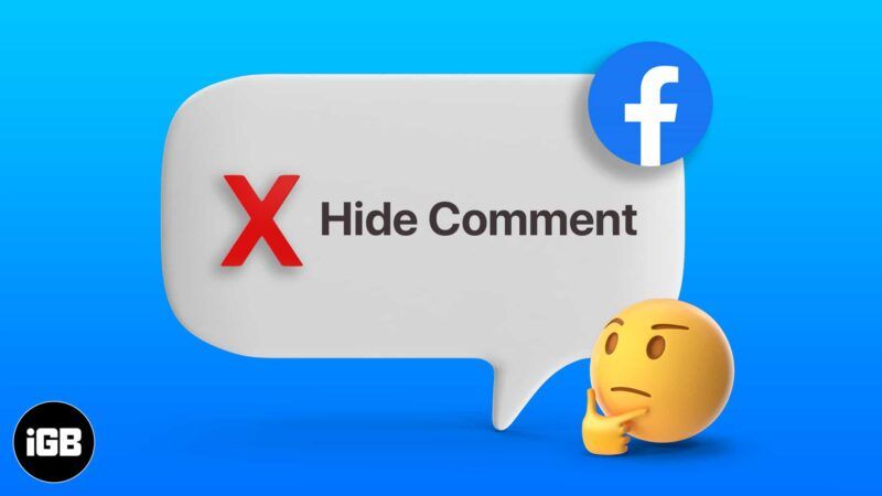Hva skjer når du skjuler en kommentar på Facebook