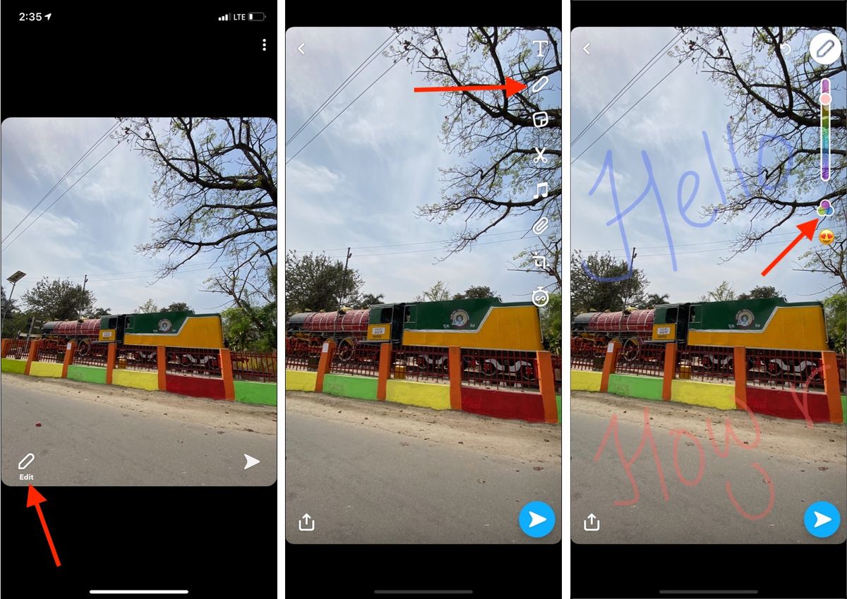 Få gjennomsiktige farger ved hjelp av Snapchat-appen