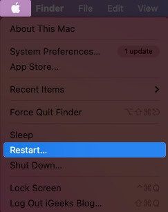 „Mac“ spustelėkite „Software Update“
