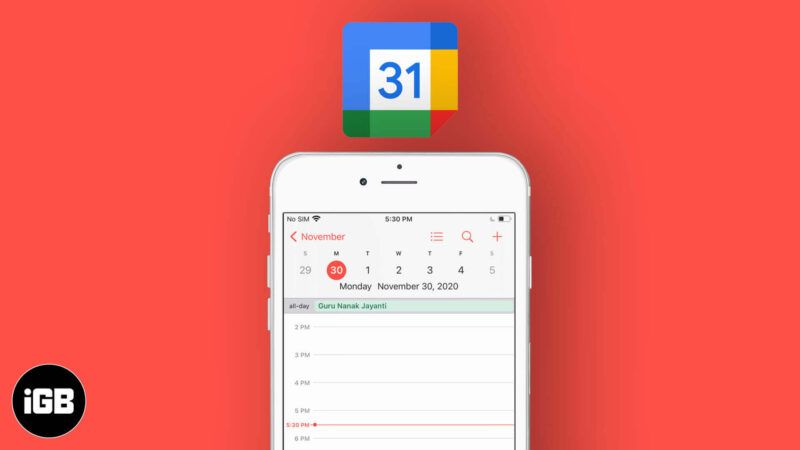 Как да синхронизирам Google Календар с iPhone в iOS 14