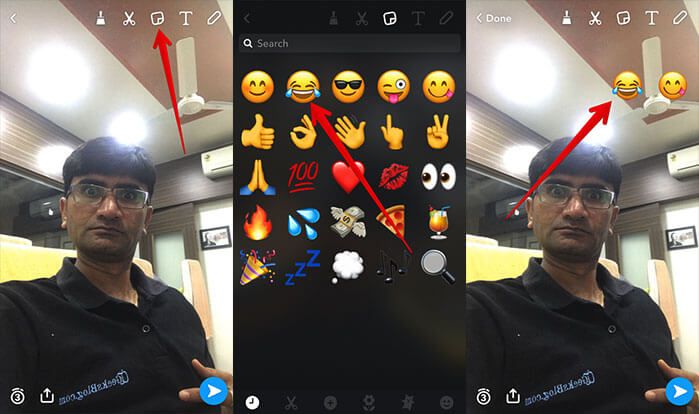 Rediger Snap på Snapchat på iPhone