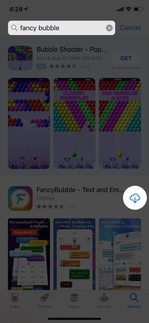 Last ned FancyBubble-appen fra App Store på iPhone