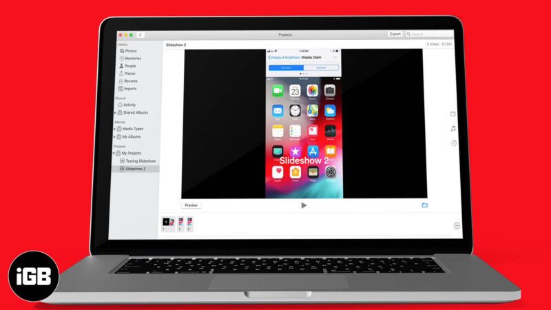 Hvordan lage lysbildefremvisning på Mac i Photos App