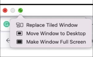 Wyjdź z widoku podzielonego ekranu na komputerze Mac
