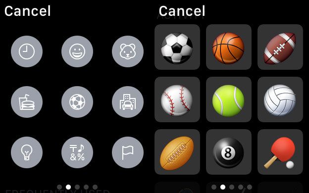 Naršykite „Emojis“ „Apple Watch“