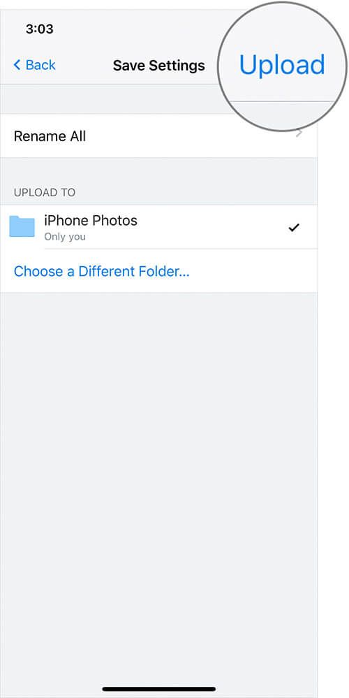 Last opp iPhone- eller iPad-bilder til DropBox