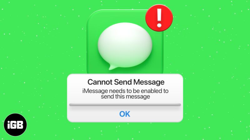 Jak naprawić błąd „iMessage musi być włączony, aby wysłać tę wiadomość”?