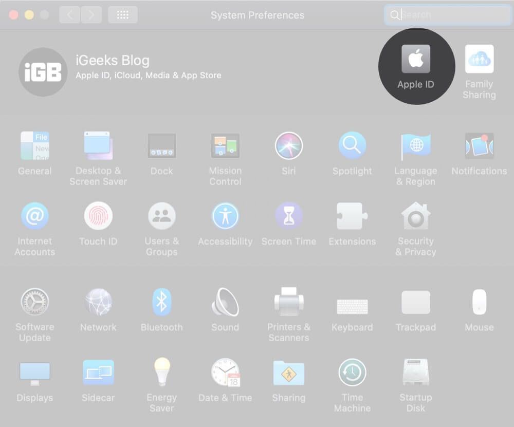 Кликните на Аппле лого и одаберите Систем Преференцес на Мац
