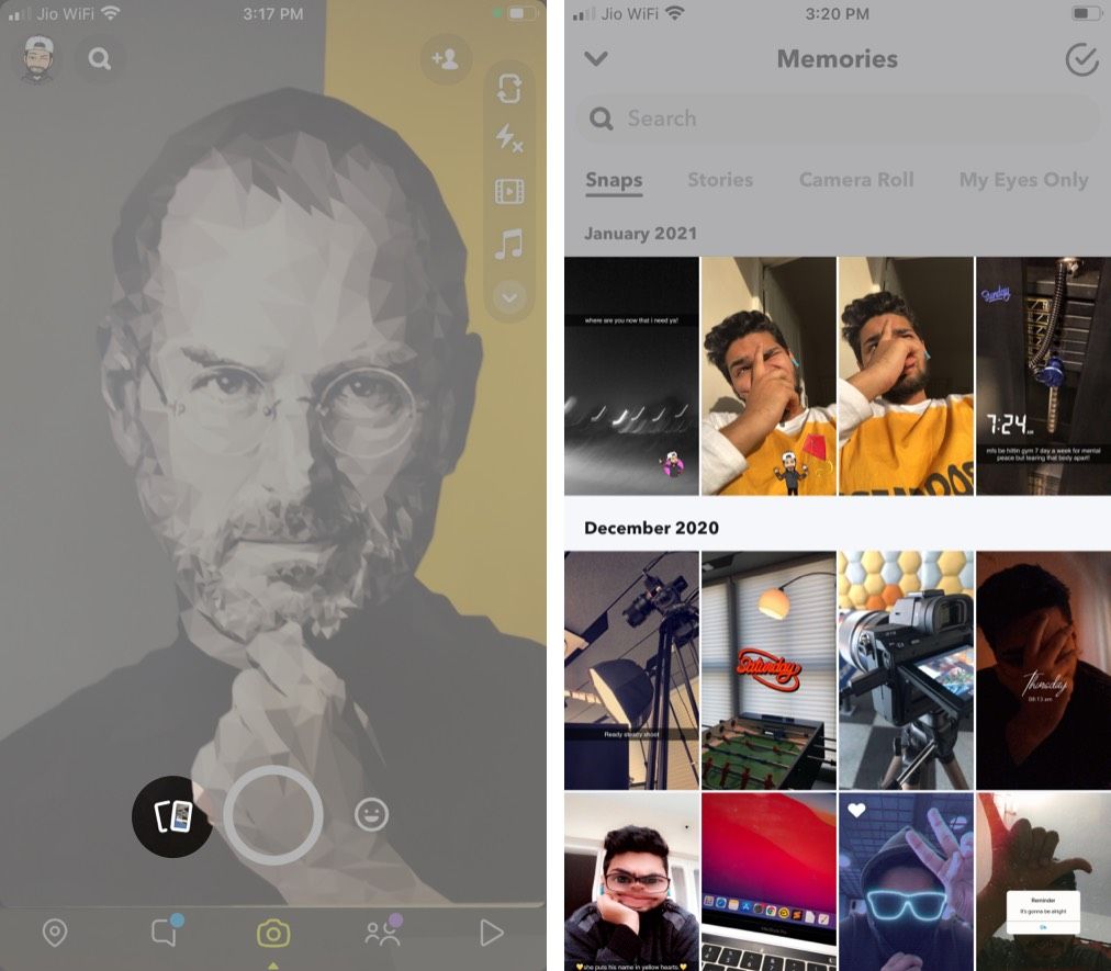 Pass på Snapchat-videoen på Instagram-historien din ved hjelp av InShot