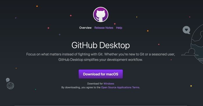 Instal·lació de Git per a macOS amb GitHub Desktop