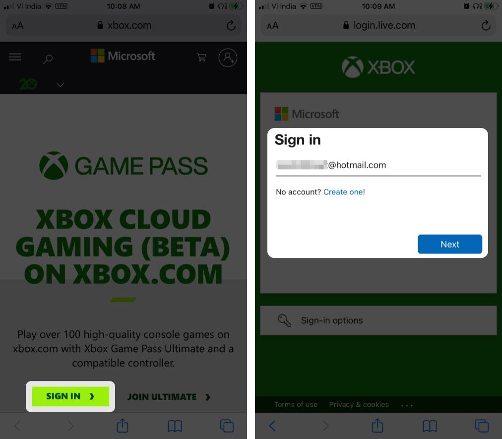 Sett opp Xbox Cloud Gaming på iOS