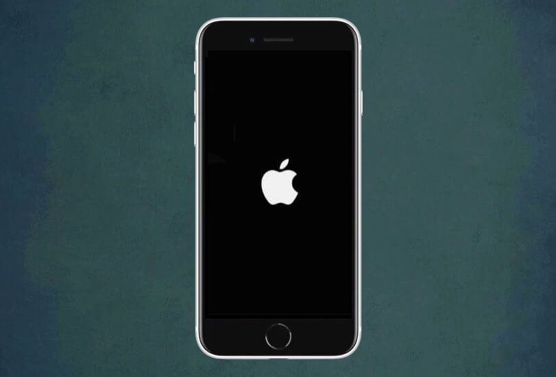 Apple-logo vises på iPhone 7-skjermen