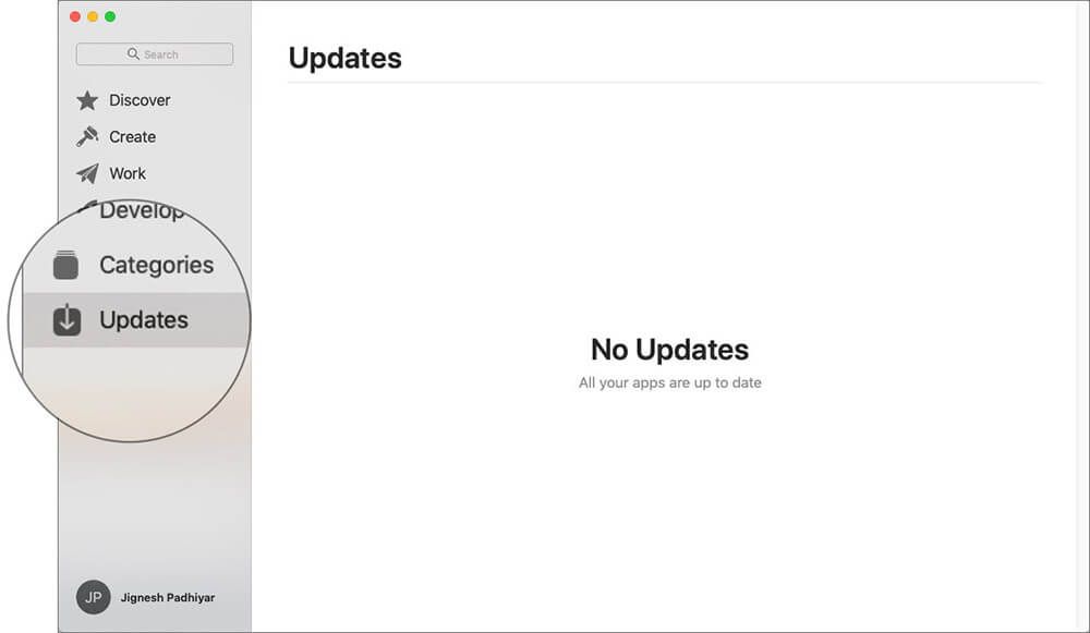 Hold alle appene oppdatert på Mac som kjører macOS Mojave