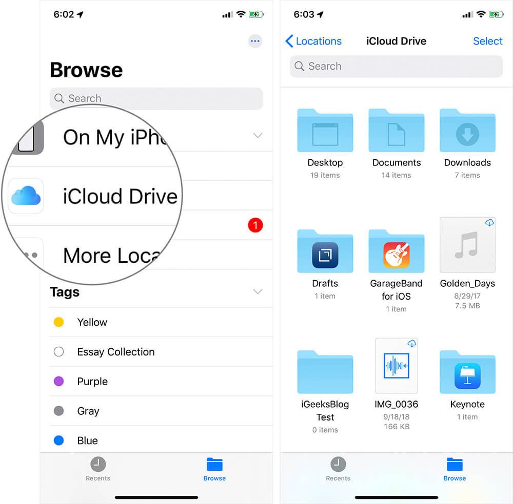 Uzyskaj dostęp do plików z iCloud Drive na iPhonie i iPadzie