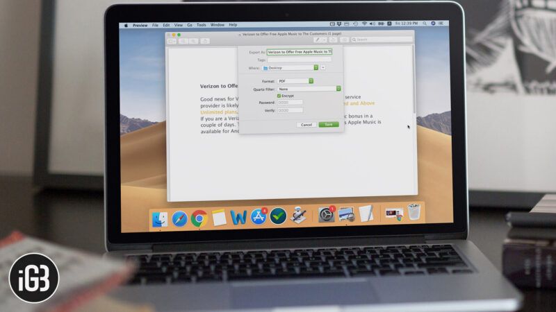 Hvordan passordbeskytte PDF-filer på Mac