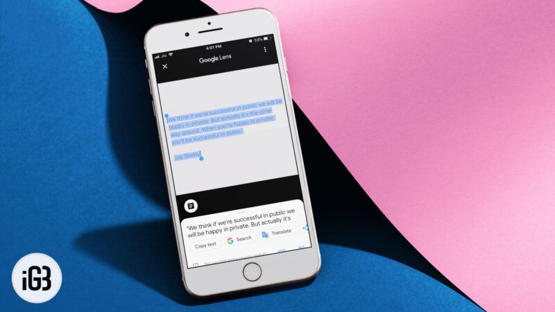 Hvordan trekke ut tekst fra bilde på iPhone og Android ved hjelp av Google Photos-appen
