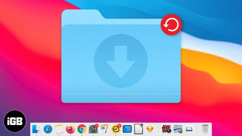 Ako obnoviť priečinok Chýbajúce stiahnuté súbory v doku systému Mac