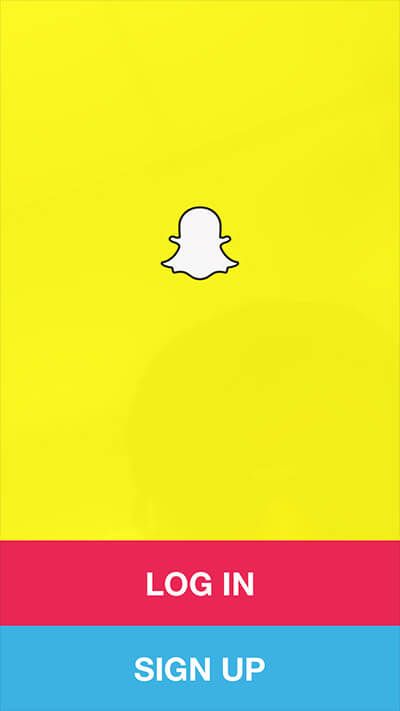 Inicieu sessió a Snapchat a l