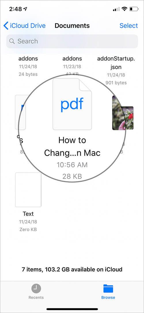 Åpne passordbeskyttet PDF-fil på iPhone eller iPad