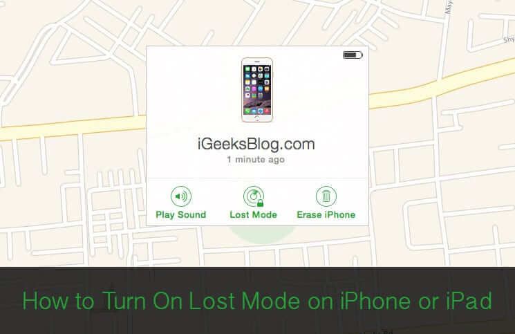 So aktivieren Sie den verlorenen Modus auf dem iPhone und iPad
