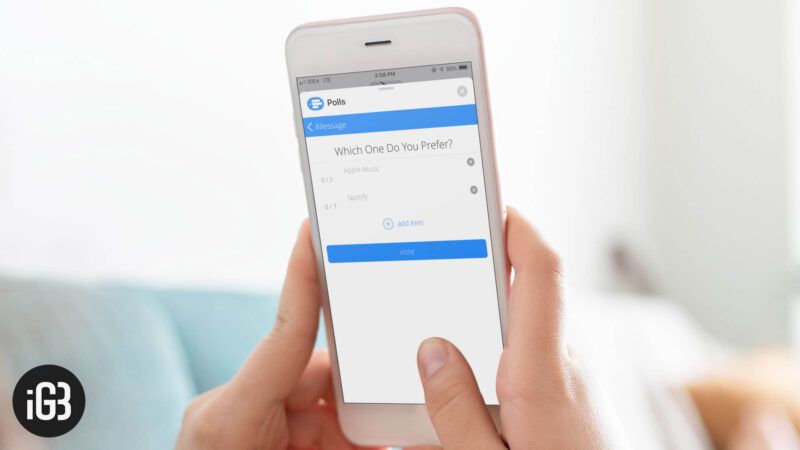 Πώς να δημιουργήσετε μια δημοσκόπηση στο iMessage σε iPhone και iPad
