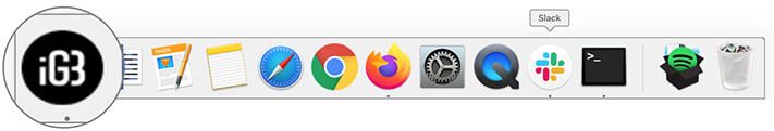 Endre Finder Dock-ikonet på Mac