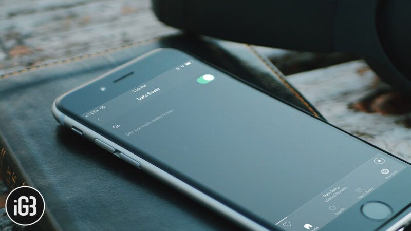 Comment activer l'économiseur de données dans Spotify sur iPhone