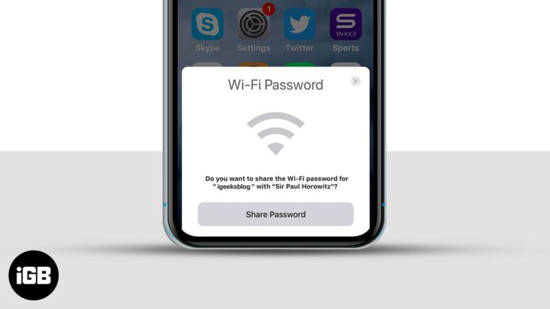 Comment partager le mot de passe WiFi depuis iPhone, iPad, Mac