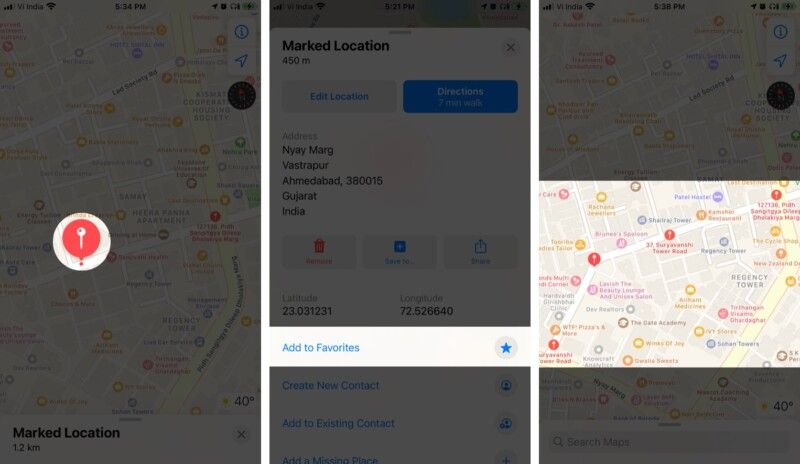 Vypadnite viac špendlíkov na Apple Maps na iPhone