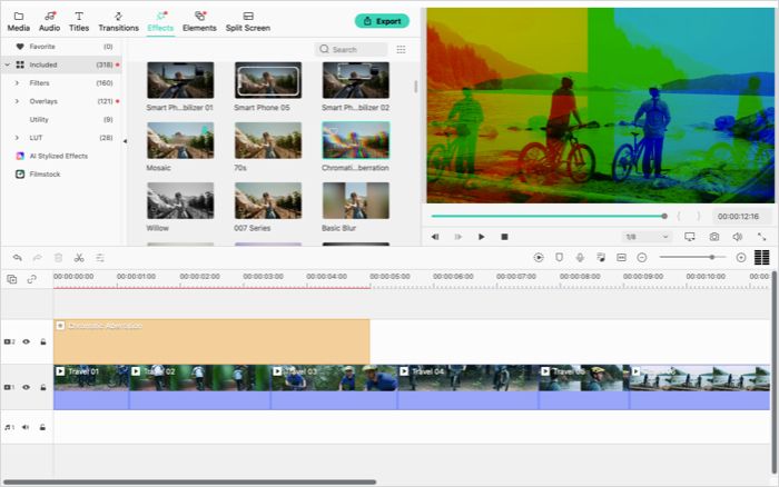 Legg til videoeffekter i Wondershare Filmora X-appen