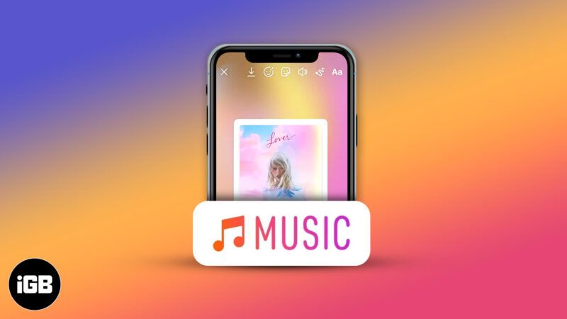 iPhoneのInstagramストーリーに音楽を追加する方法