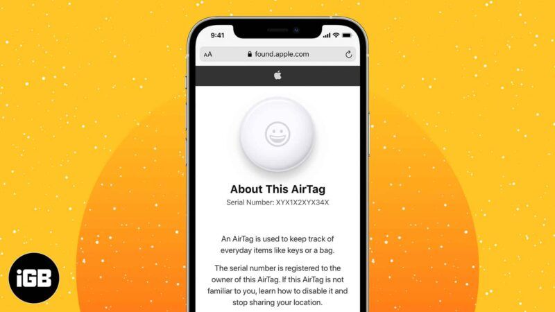 Hvordan finne serienummeret til Apple AirTag