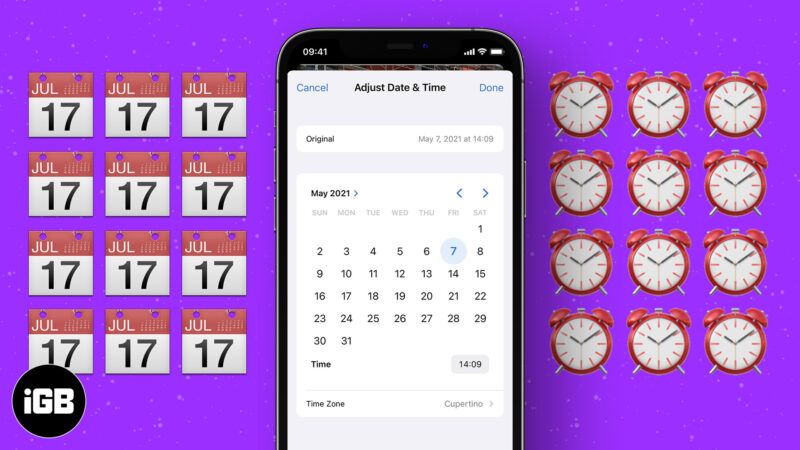 Как настроить дату и время фото или видео в iOS 15
